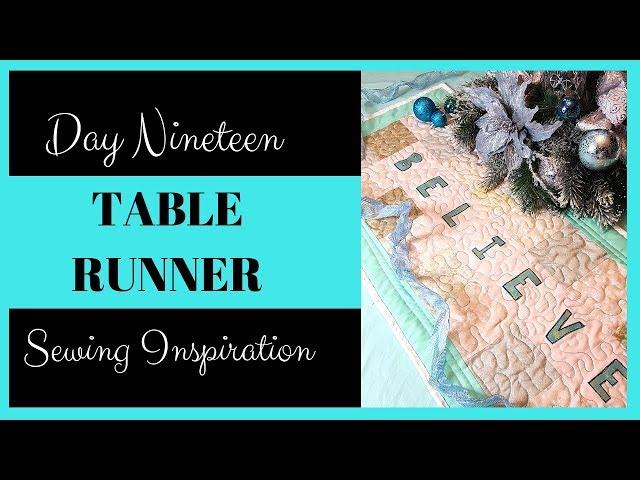 How to Sew a Beautiful Quilted Table Runner with Faodail Creation