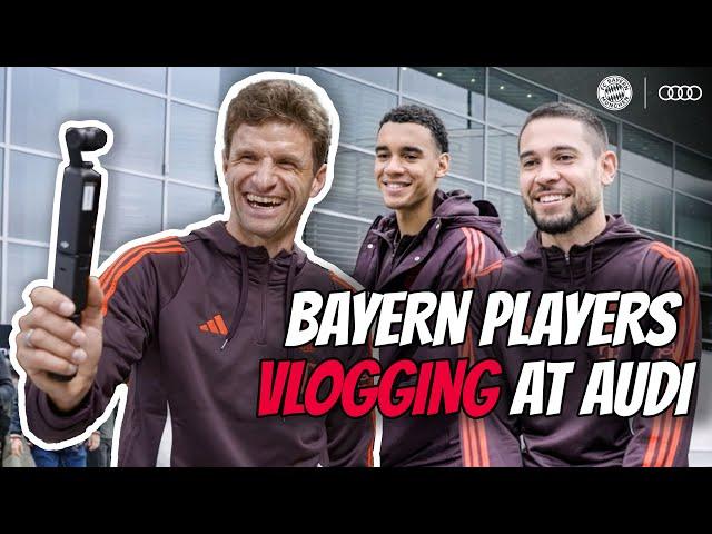 "You have to score more goals!"  Behind the Scenes of the Audi x FCB Car Handover