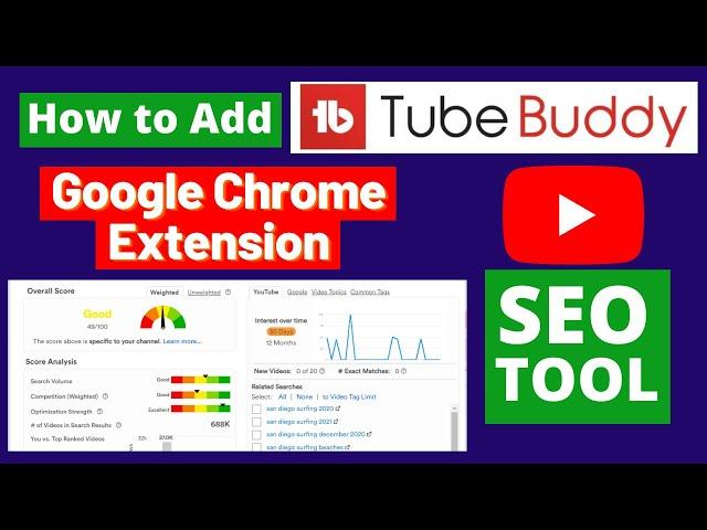 Tubebuddy Extension | How to add Tubebuddy Extension on Chrome | Tubebuddy sign on YouTube