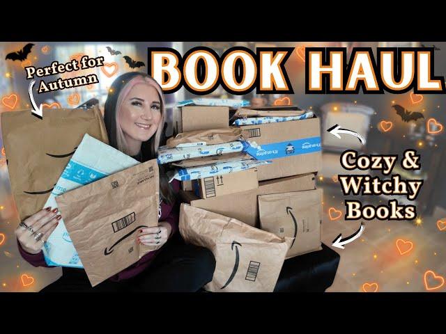 HUGE BOOK HAUL  unboxing cozy mysteries & witchy books! 