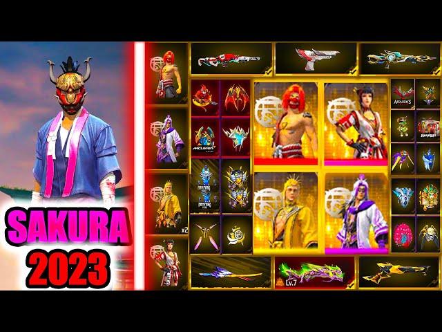 700.000 diamondsSAKURA collection Free Fire *NOOB* to *PRO* NEW EVENTS Ms Rainbow