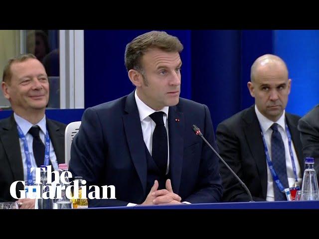 Macron likens Europe to a herbivore as he calls for it to 'take back control'