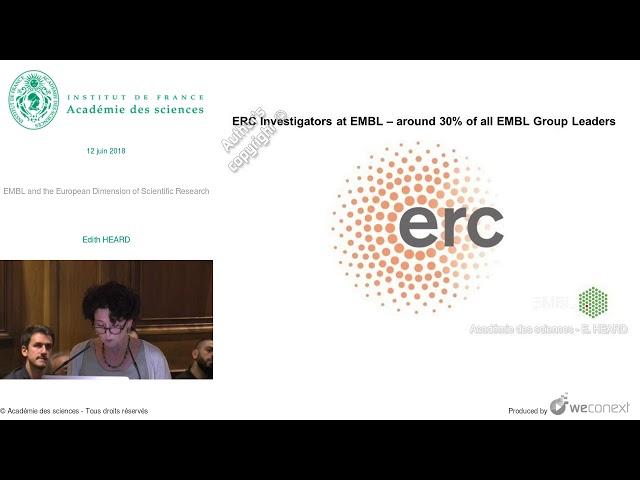 [Conférence] E. HEARD - EMBL and the European Dimension of Scientific Research