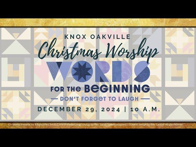 1st SUNDAY OF CHRISTMAS December 29th, 2024 LIVE Worship Service