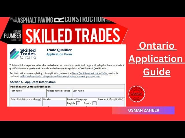 Skilled Trade Ontario Application guidelines 2024 | @FutureWayNext