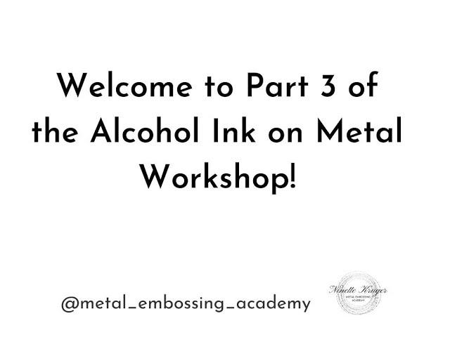 Lesson 3 Alcohol Ink techniques for metal | Metal art | Ninette Kruger - Wellness Entrepreneur