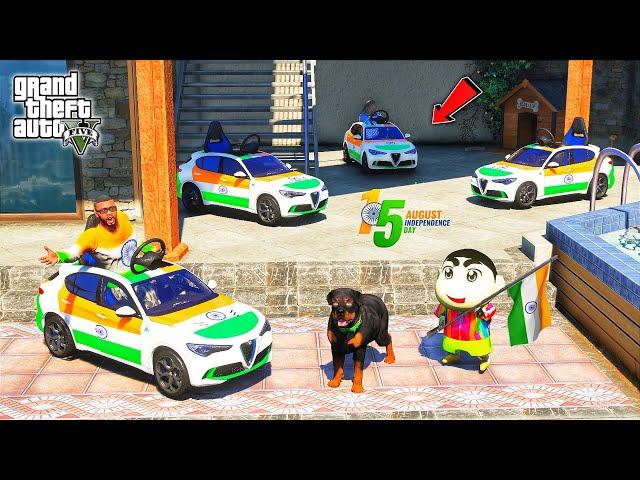 Franklin & Shinchan Buy Indian Flag Toy Car in GTA 5 || 15 August GTA 5 JNK GAMER