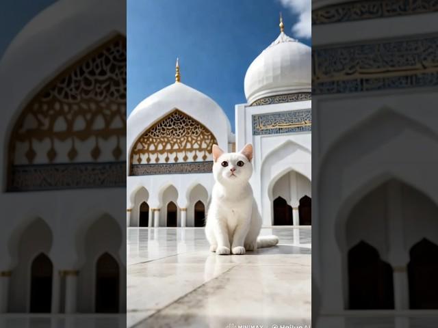 Cat Praying to Allah | Heart warming Moment | Noor AI Show 