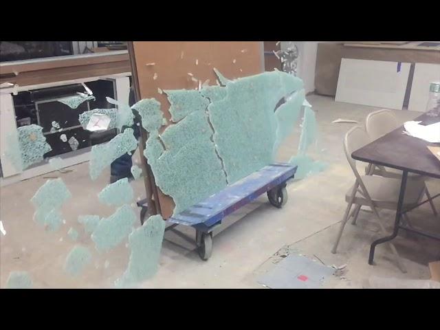 Two ways to break tempered glass. // Skill Stacking