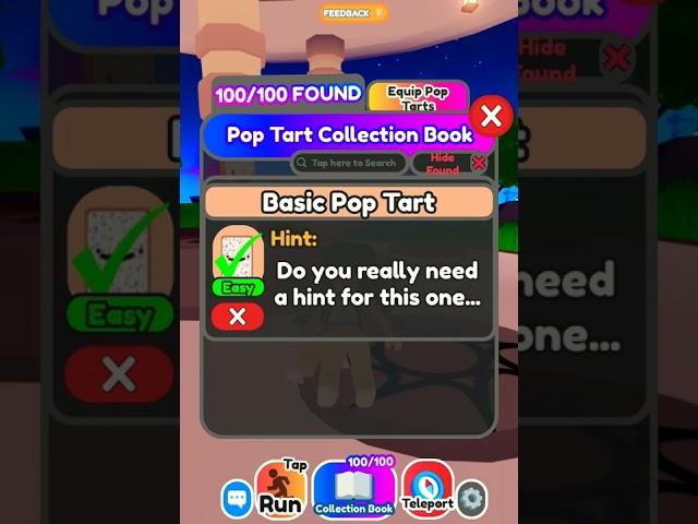 Finding all the pop tarts in this game, part 1  (basic pop tart)