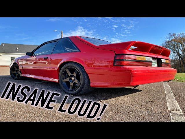 This fox body has the LOUDEST SUPERCHARGER...