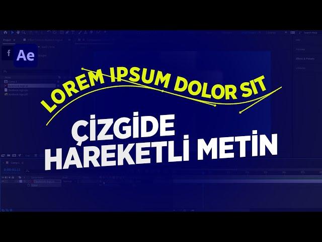 Çizgilere Hareketli Yazılar | Mask ve Metin İlişkisi | After Effects Yazı Animasyonları