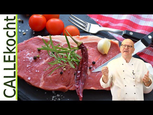 Steak richtig medium braten - In der Pfanne Rumpsteak zubereiten