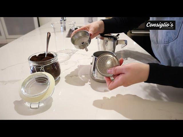 How to Brew 3 Cups with the 6 Cup Giannina Espresso Stove Top Maker