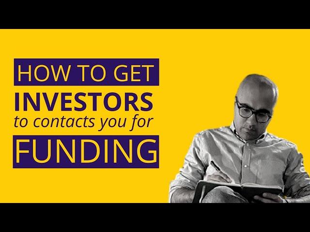 How to get investors to contact you for funding |Startup | Sarthak Ahuja