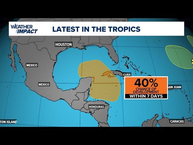 Watching for the potential of tropical development in the western Caribbean