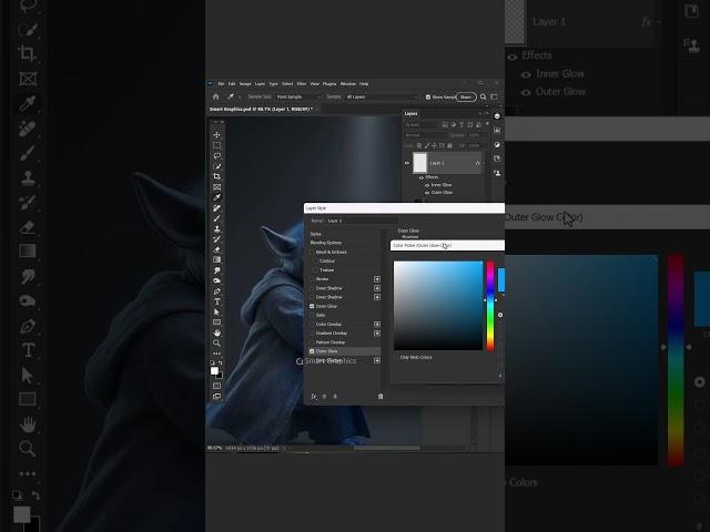 Create glow effect withPhotoshop