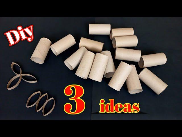 3 Great ideas for your home decoration with toilet paper rolls! Great recycling idea