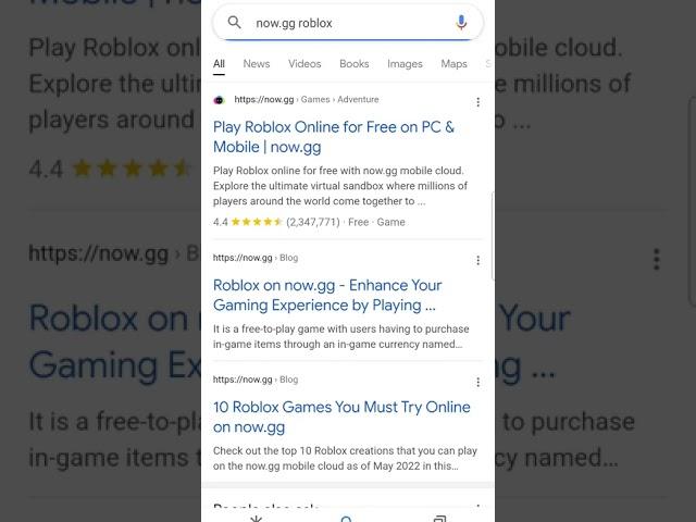 play roblox or other games for free on now.gg