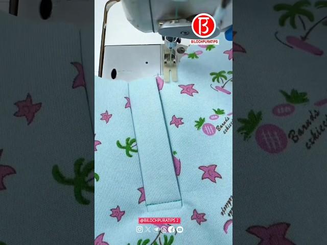 Open placket simple to make Sewing Tutorial