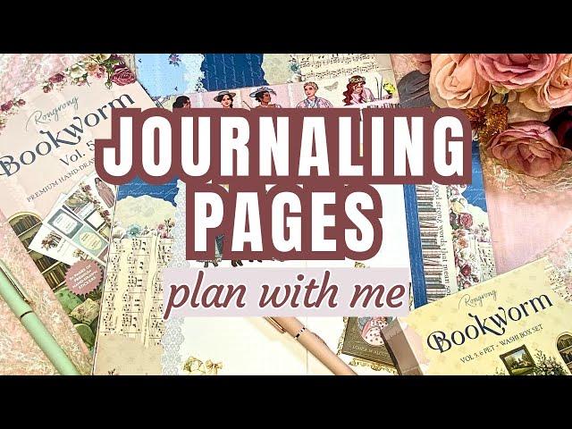 Rongrong Bookworm Creative Journaling Pages | Plan With Me | Dutch Door and Waterfall Tabs