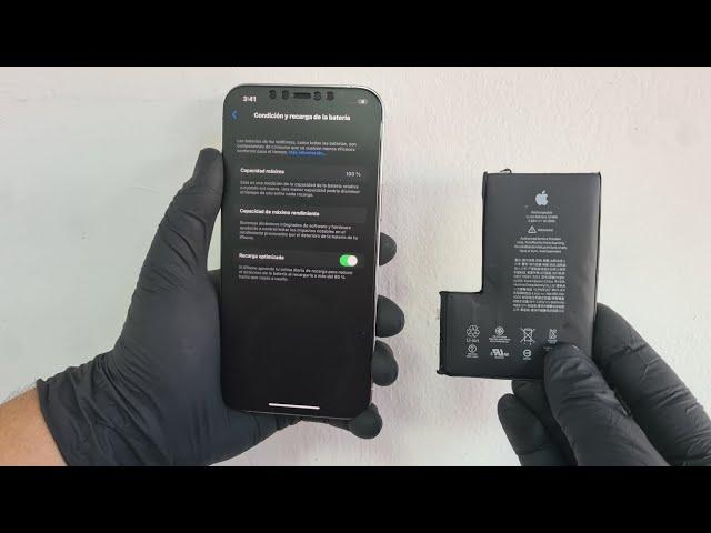 Cambio de batería iPhone 12 Pro Max capacidad 100%