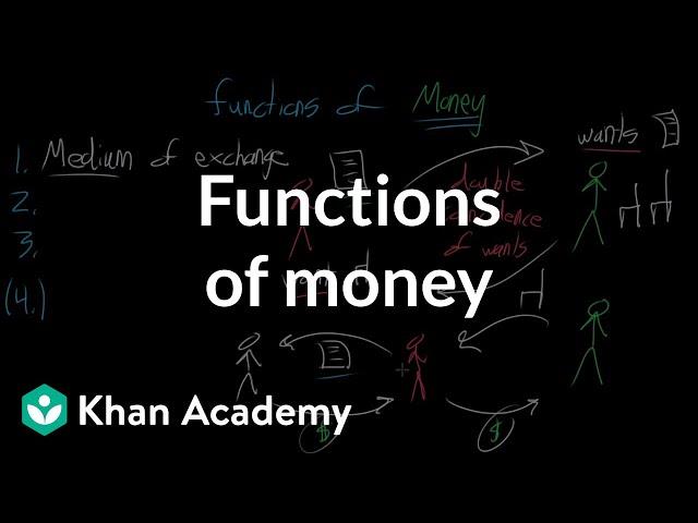 Functions of money | Financial sector | AP Macroeconomics | Khan Academy