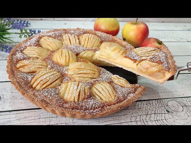 The famous ALSATIAN APPLE pie! Unrealistically delicious! Very simple and fast! Melts in your mouth!