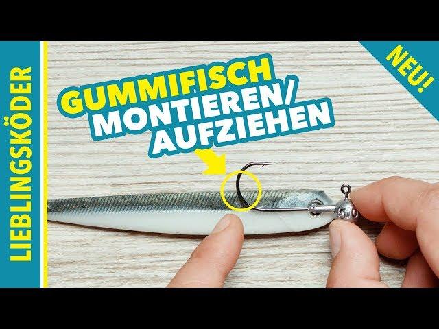 So geht's: Gummifisch aufziehen / Jigkopf perfekt montieren