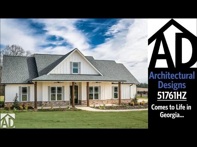 Architectural Designs Modern Farmhouse Plan 51761HZ Comes to Life in Georgia!