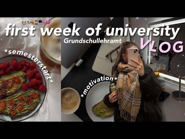 erste Uniwoche im neuen Semester ‍ | lernen, vorlesungen, motivation