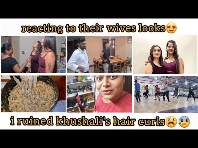 Uma and Khushalis amazing party look| their husbands reaction|Creamy mushroom pasta| MKvlogs