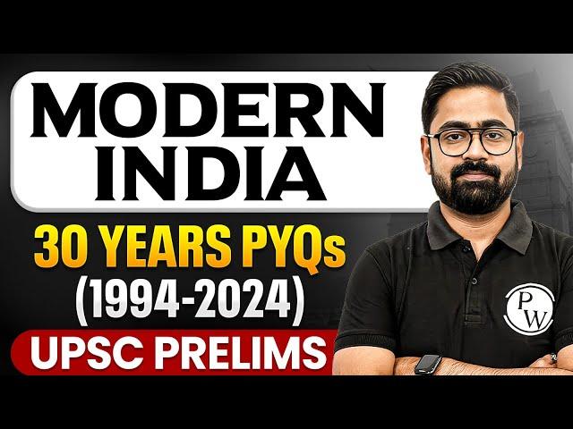 Modern History Last 30 Years PYQs - UPSC Prelims | UPSC PYQ | UPSC 30 Years PYQs | Modern India