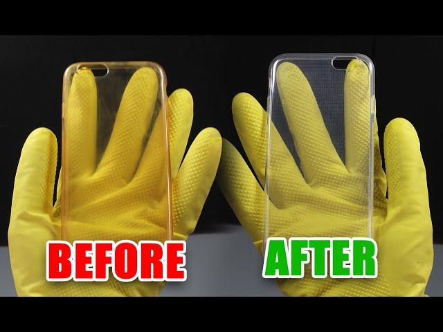 How to Clean Yellowness of Transparent Mobile Cover | Clean Silicon Cover at Home