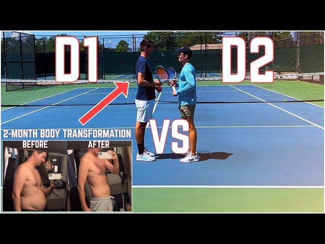 D1 Player vs D2 Player | Nick’s 2 Month Tennis Body Transformation