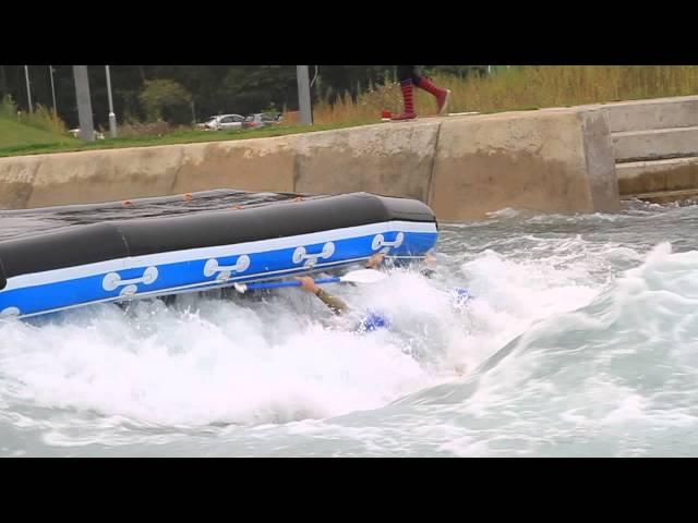 White Water rafting - at Lee Valley Olympic site - CAPSIZE!