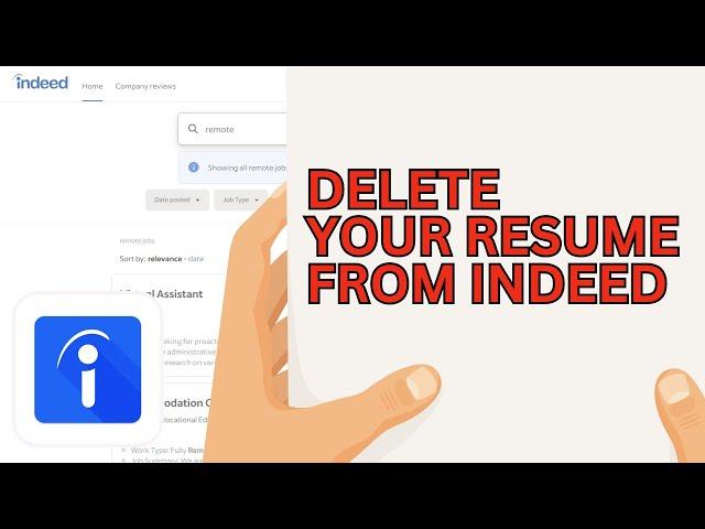 How to Delete Resume From Indeed