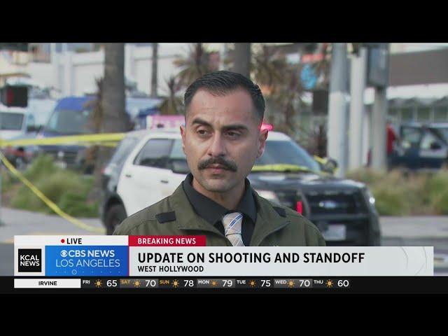 County of Los Angeles Sheriff's Department gives an update on WeHo shooting