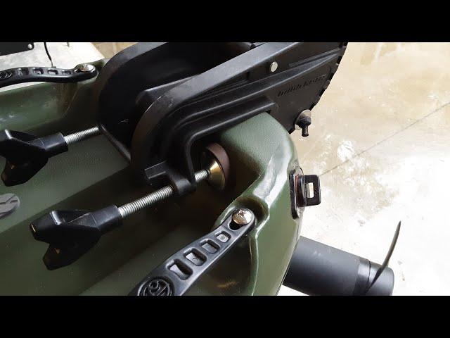 Transom Protector for Clamp-on Motor on Kayak or Boat