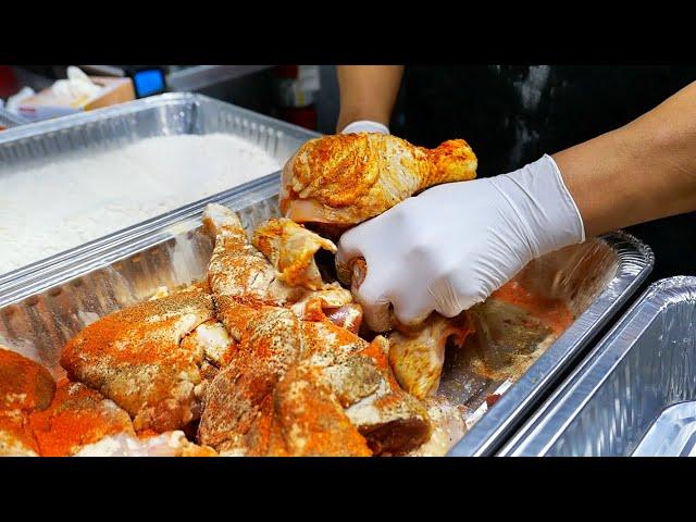 American Food - The BEST FRIED CHICKEN AND WAFFLES in New York City! Amy Ruth's Harlem NYC