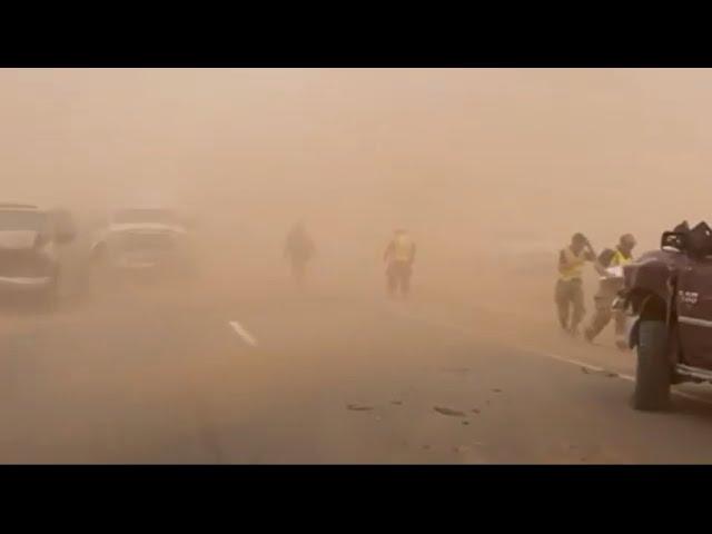 Viewer video shows dust storm, crash in Roswell, New Mexico area