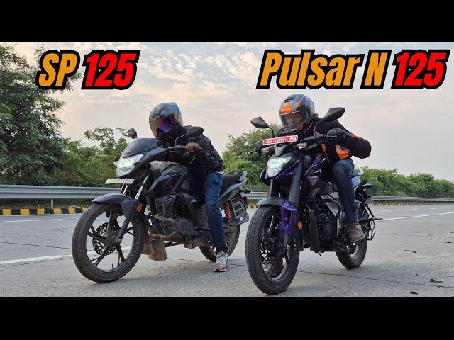 Pulsar N125 vs Honda SP 125 Drag Race