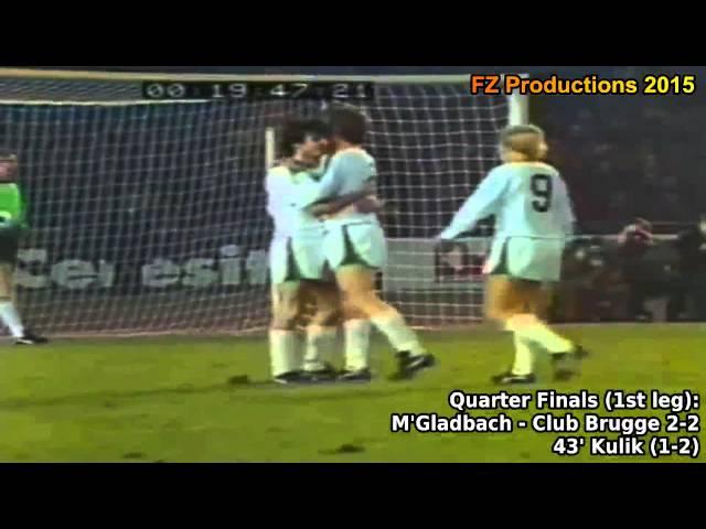 1976-1977 European Cup: Borussia Mönchengladbach All Goals (Road to the Final)