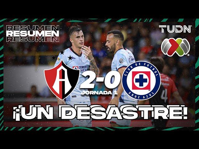 Resumen y goles | Atlas 2-0 Cruz Azul | AP2023-J1 | Liga Mx | TUDN