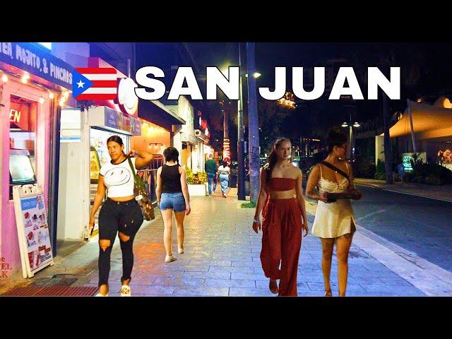  SAN JUAN NIGHTLIFE CONDADO DISTRICT PUERTO RICO 4K TOUR