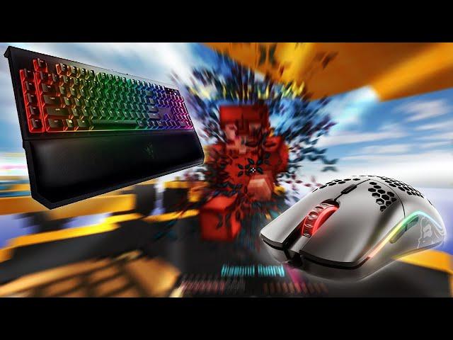 KEYBOARD AND MOUSE SOUNDS | 20 CPS BREEZILY + PVP COMBOS **4K 240FPS** [SKYWARS]