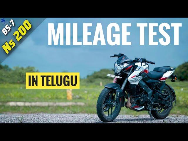 BS7  2023 NS200 Mileage Test In Telugu | In Traffic Conditions | #telugumotovlogs #ns200