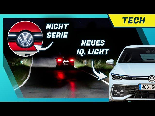 Neues IQ.Light / Matrix-LED im Golf 8 Facelift: Test, Nachtfahrt & Unterschied LED Plus Scheinwerfer