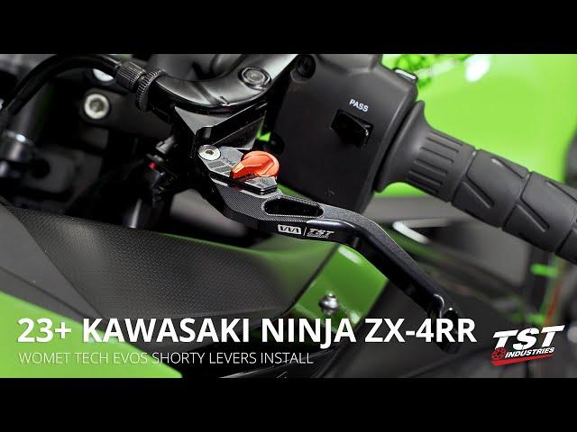 How to install Womet-Tech EVOS Shorty Levers on a 2023+ Kawasaki ZX-4RR by TST Industries