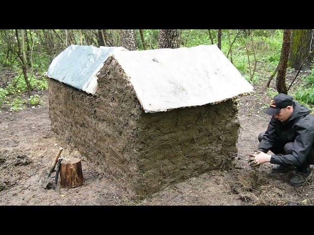 Shelter Construction | Alone in the Forest | Wilderness Survival.